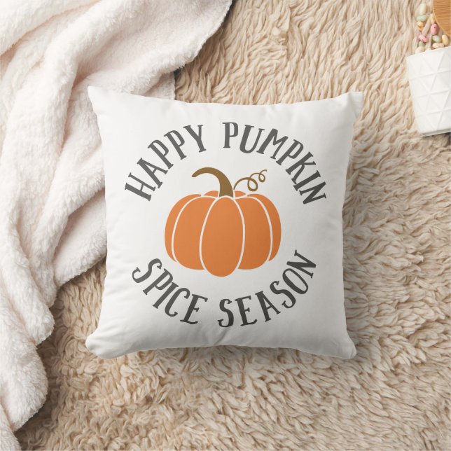 Almofada Happy Pumpkin Spice Season (Cobertor)