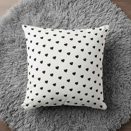 Almofada Happy Valentine’s Day Black Heart Design 