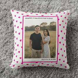 Almofada Happy Valentine’s Day Pink Heart Custom love