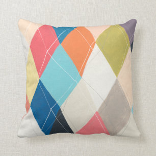 Almofada Harlequin Hopscotch - Padrão de Argyle