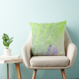 Almofada Harmonia em Verde Suave e Lavanda