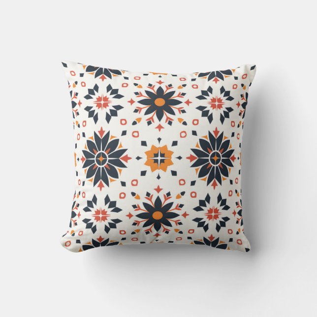 Almofada Harmonia Floral Geométrica (Frente)