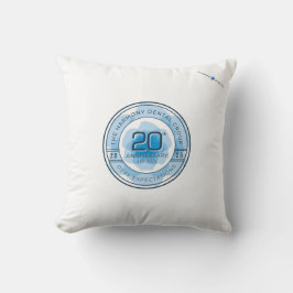 Almofada Harmony Dental 20th Anniversary Throw Pillow