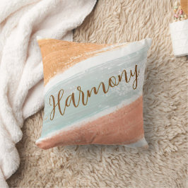Almofada Harmony Pale Terracotta Stripe Travesseiro decorat