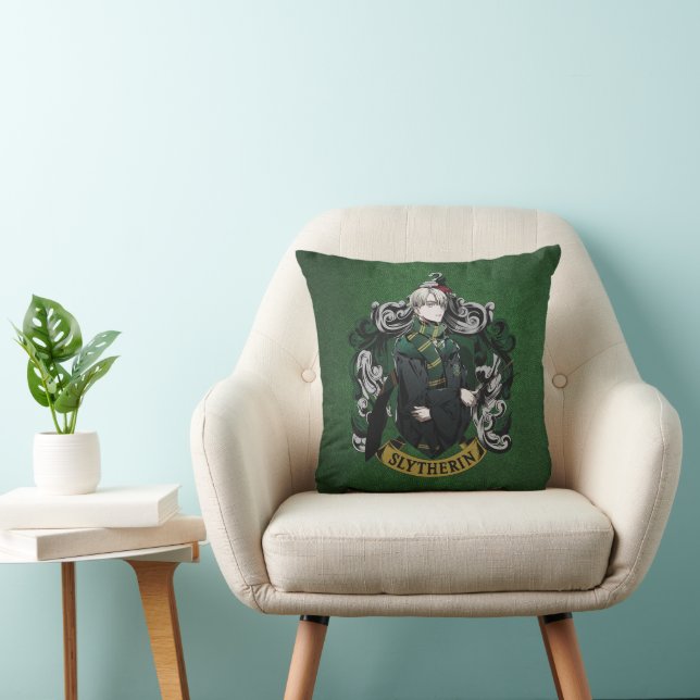 Almofada HARRY POTTER™ | Anime Brasão da Casa Draco Malfoy (Cadeira)