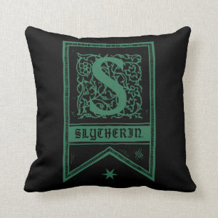 Almofada Harry Potter Estandarte Monograma Slytherin