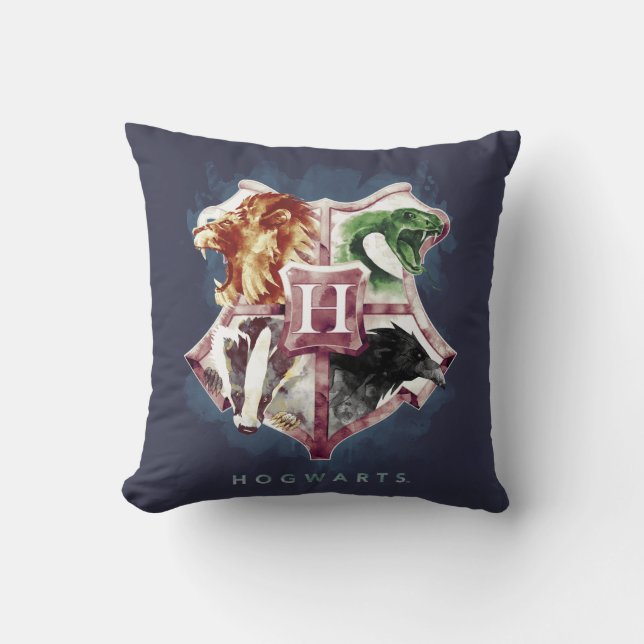 Almofada Harry Potter | HOGWARTS™ Crest Watercolor (Frente)