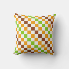 Almofada Harvest diagonal checkerboard pattern