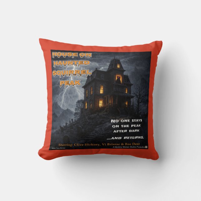 Almofada Haunted Squirrel Peak (Frente)