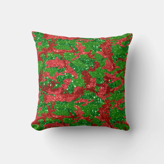 Almofada Haus Da Camuflagem Glitter De Camo Xmas (Frente)