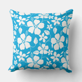 ALMOFADA HAWAIIAN HULA (HIBISCUS) AZUL