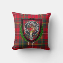 Hay Scottish Clan Tartan & Crest