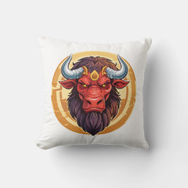 Almofada Head of a minotaur from greek mythology