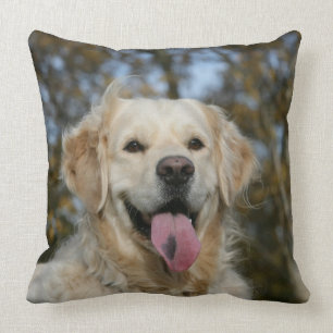 Almofada Headshot 3 do golden retriever