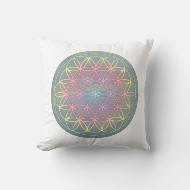 Almofada ~ healingEnergy “Flower Of Life " (Frente)