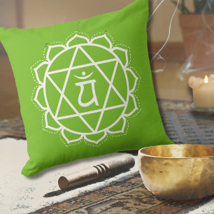 Almofada Heart Chakra   Anahata   Meditação Verde