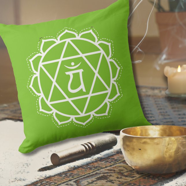 Almofada Heart Chakra | Anahata | Meditação Verde (Criador carregado)