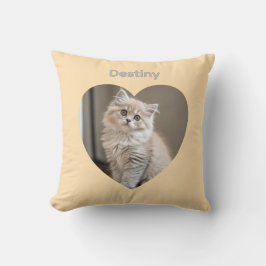 Almofada Heart-Shaped Cat Design