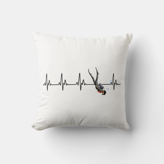 Almofada Heartbeat de mergulho (Frente)