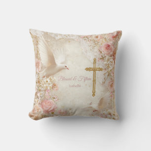 Almofada Heaveny Blush & Gold Quince, personalizado