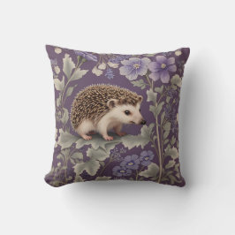Almofada Hedgehog Purple William Morris Inspirou Floral