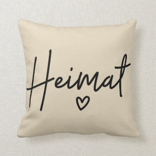 Almofada Heimat, palavra alemão, casa, pátria