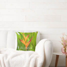 Almofada Heliconia Flowers Botânica Garden Design