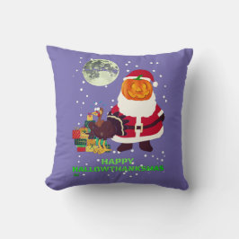 Almofada "HELITE HALLOWTHANKSMAS" presente de festa diverti