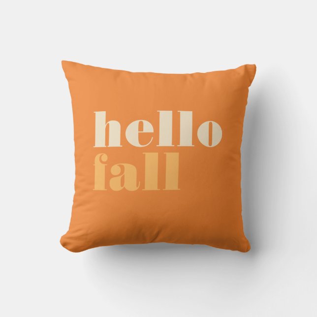 Almofada Hello Fall Travesseiro decorativo (Frente)
