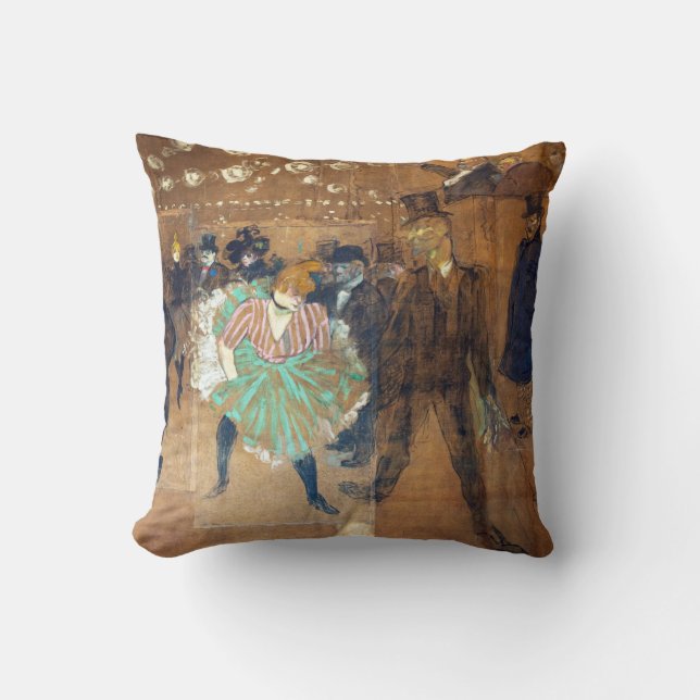Almofada Henri de Toulouse-Lautrec - Dança no Rouge (Frente)