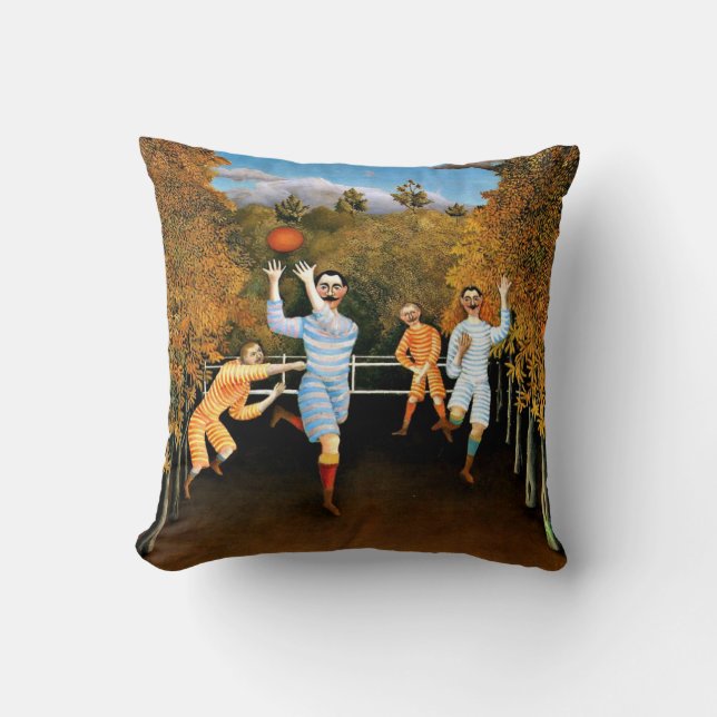Almofada Henri Rousseau - Jogadores De Futebol (Frente)