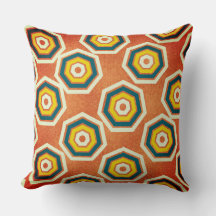 Heptagon das cores em fundo laranja grosso