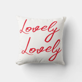 Almofada Her Simple Red Lovely Shirt