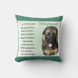 Almofada Herança german shepherd dos presentes de amor