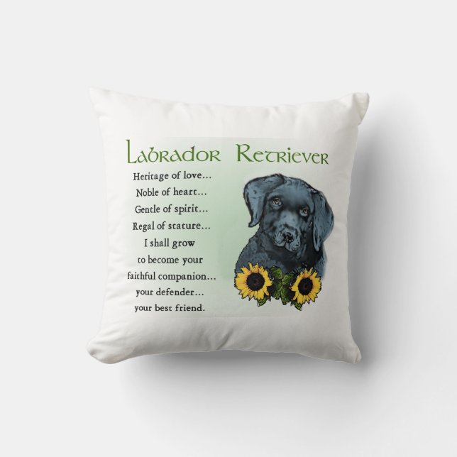 Almofada Heritage Labrador Retreiver Puppy Gifts (Frente)