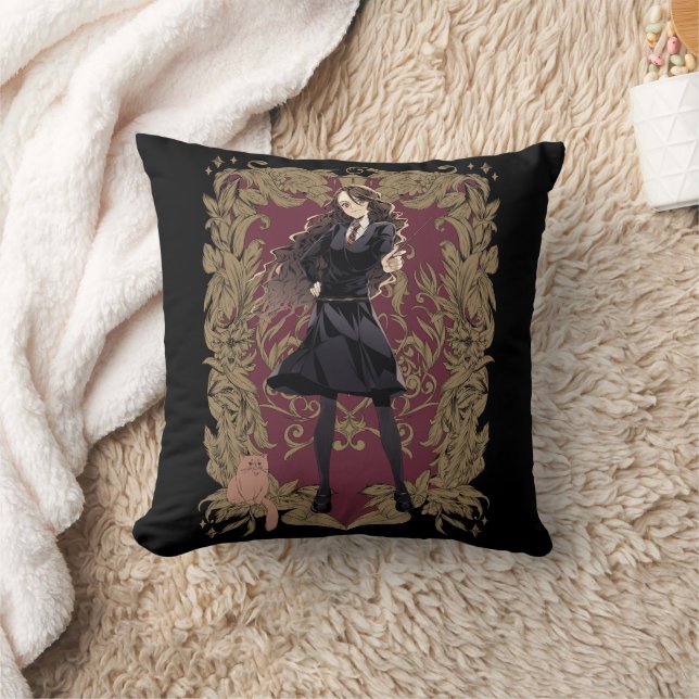 Almofada Hermione Granger Anime Quadro Ornado (Cobertor)
