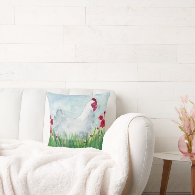 Almofada Herói de Hen e Poppies (Sofá)