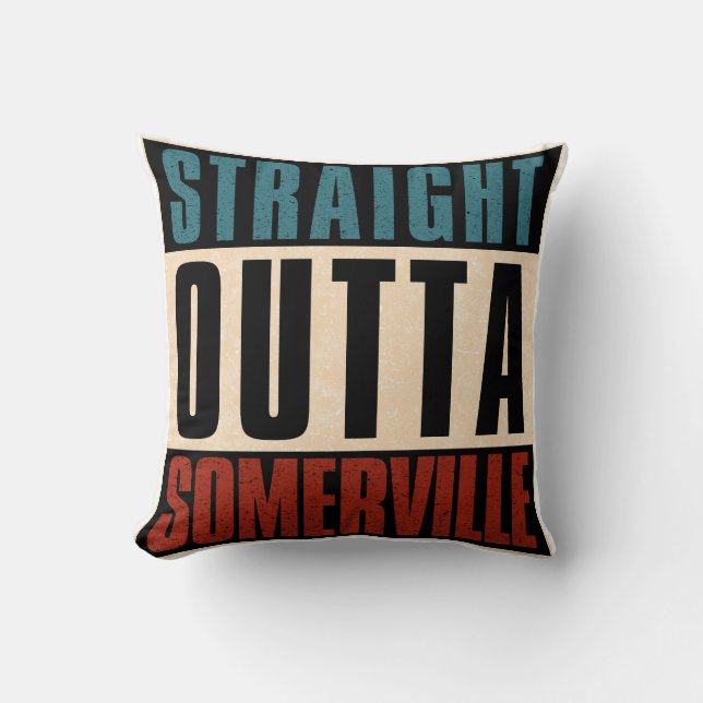 Almofada Hetero Outta Somerville Massachusetts MÃE (Frente)