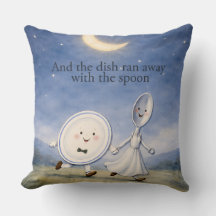 Hey Diddle Diddle Dish and Spoon Pillow