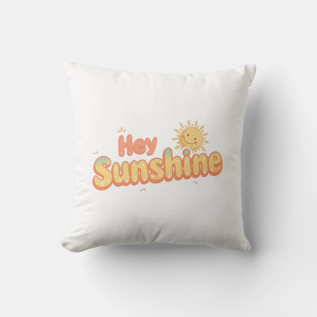 Almofada "Hey Sunshine" with Smiling Sun (Frente)