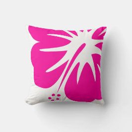 Almofada Hibiscus Rosa Quente