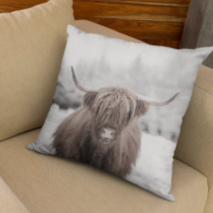 Almofada Highland Cow Scotland - Fazenda russa