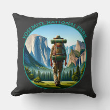 Hiker no Parque Nacional Yosemite