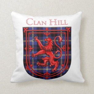 Almofada Hill Tartan Scottish Xadrez Lion Rampant