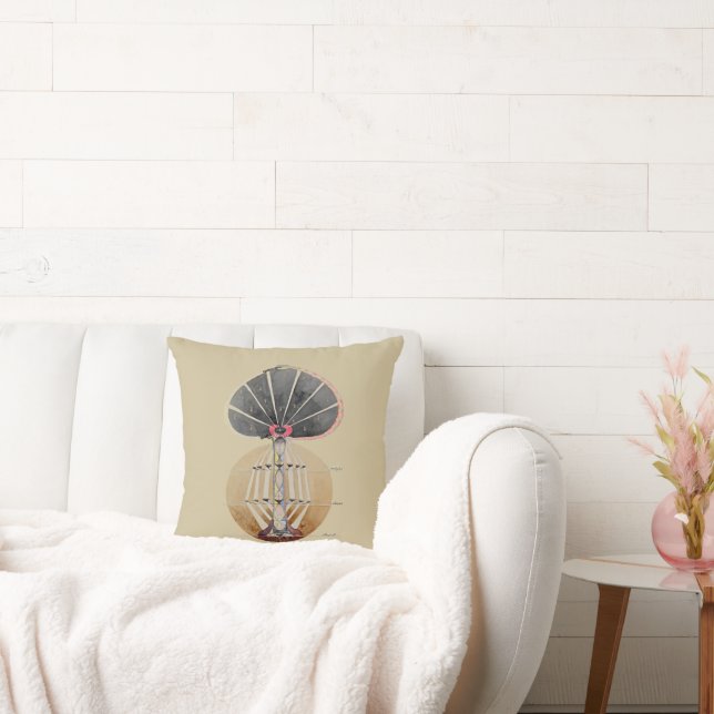 Almofada Hilma af Klint - Árvore do Conhecimento, nº 3 (Sofá)