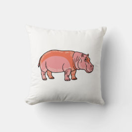 Almofada Hipopótamo Rosa 