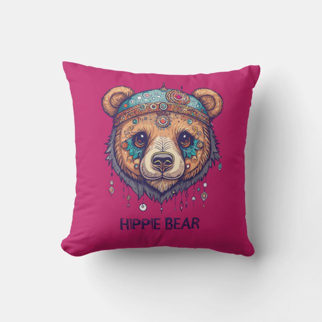 Almofada Hippie Bear I (Frente)