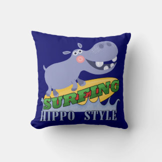Almofada Hippopotamus do surfista