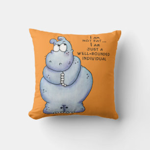 Almofada Hippopotamus Hipopótamo-Azul total