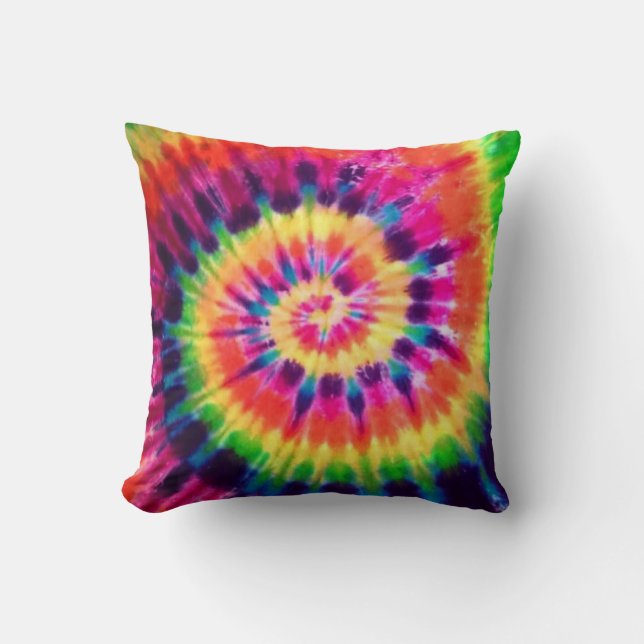 Almofada Hippy Peace Retro 60s Tie Dye (Frente)